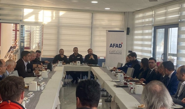 Sinop'ta Destek AFAD Gönüllüleri toplantısı