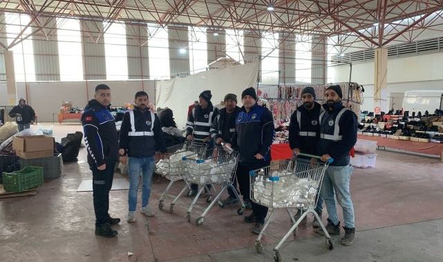 Söğüt'te esnaflara dezenfektan dağıtımı gerçekleştirildi