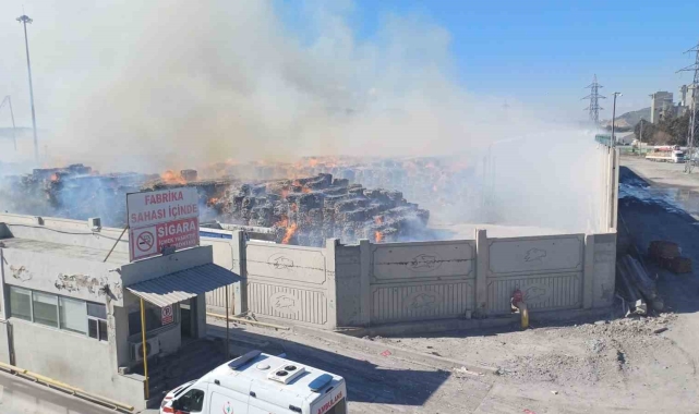 Söke Kipaş Kağıt Fabrikası&#039;nda yangın