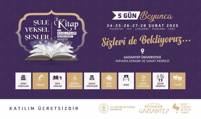 Şule Yüksel şenler 2'nci Kitap ve Kültür Günleri başlıyor