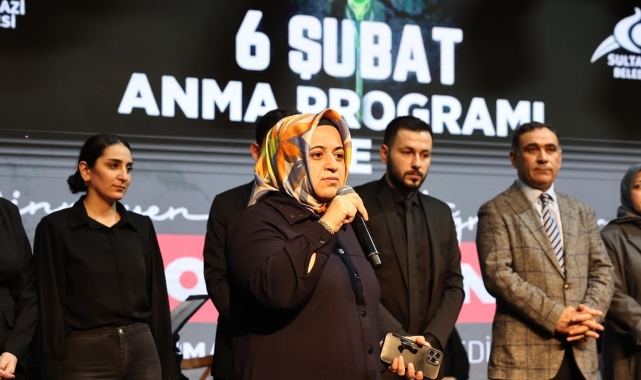 Sultangazi'de 6 Şubat deprem şehitleri anıldı