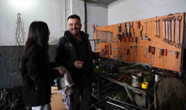 Tatillerde tamirci babasının yanında çalışan Hiranur, okçulukta şampiyon oldu