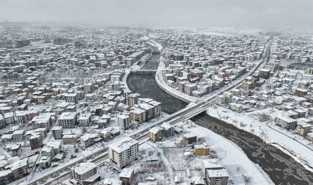 Terme Belediyesi'nden yoğun kar mesaisi