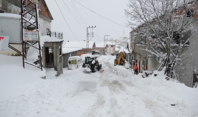 Terme'de kar mesaisi