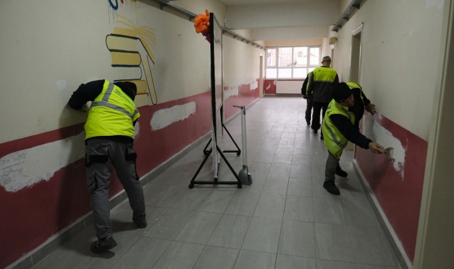 Terme'de okullar renkleniyor