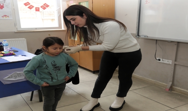 Tokat'ta öğrenciler sağlık taramasından geçiriliyor