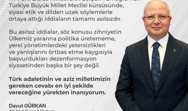 Türkoğlu'nun fatura iddialarına AK Parti'den yalanlama