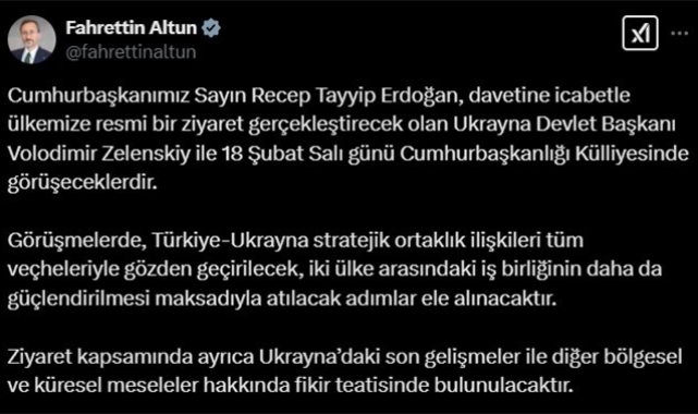 Ukrayna Devlet Başkanı Zelenskiy Türkiye'ye geliyor