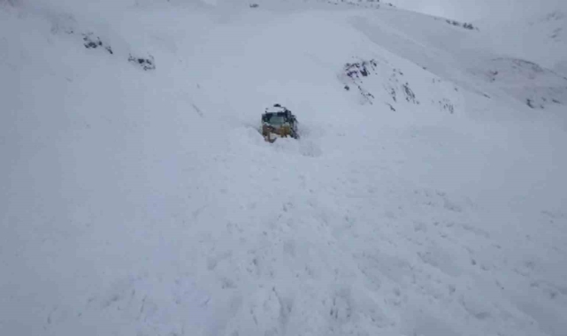 Ulaşıma kapanan yolu açmaya çalışırken çığ altında kaldı