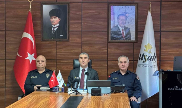 Uşak'ta güvenlik ve asayiş bilgilendirme toplantısı gerçekleştirildi