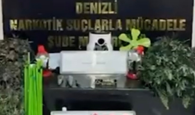 Uyuşturucu imal etmek için evine sistem kurmuş