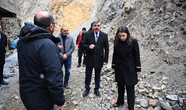 Uzundere'de kaya ıslah çalışması tamamlandı