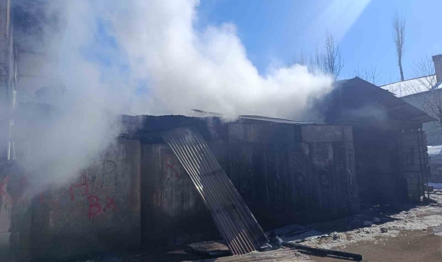 Van&#039;da odunluk yangını