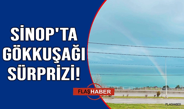 Yağmur sonrası oluşan gökkuşağı mest etti