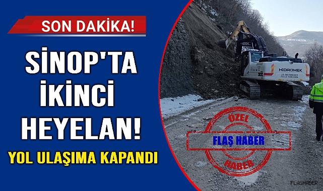 Yoğun yağışlar heyelana neden oldu
