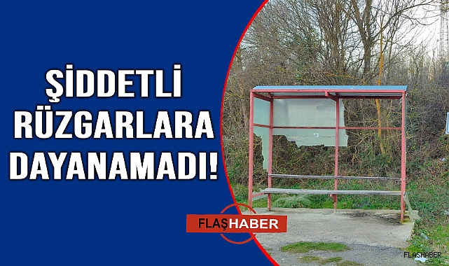 Zarar gören durak bakım bekliyor