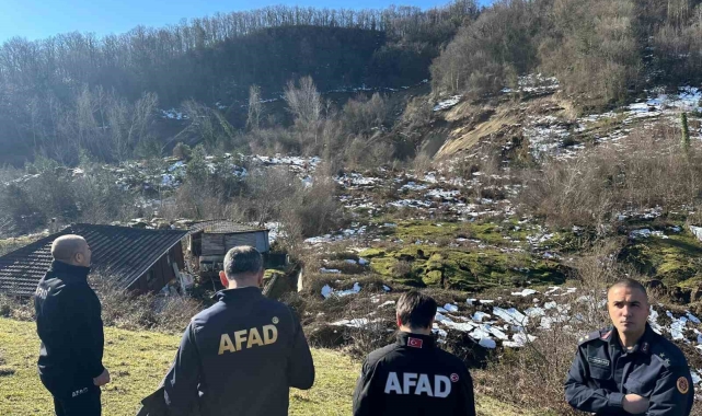 AFAD Başkan Yardımcısı Bozkurt, heyelan bölgesinde
