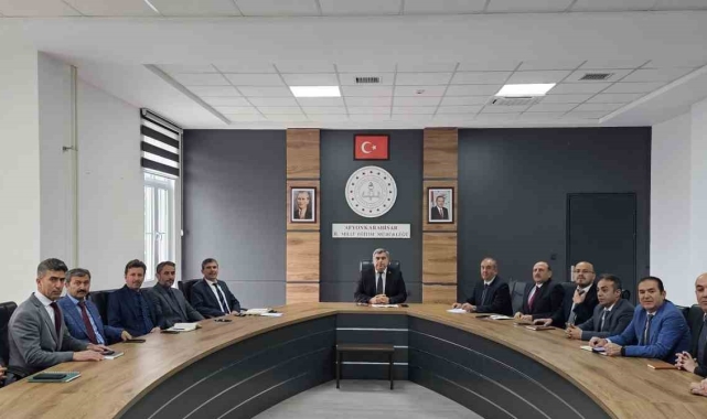 Afyonkarahisar'da ilçelerinde eğitim durumu değerlendirildi