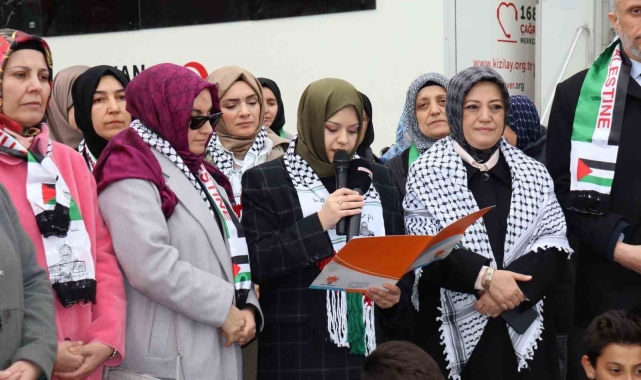 AK Parti Kütahya İl Kadın Kolları Başkanı Sevde Nur Karabacak Çakıcı'dan, Filistin için boykot çağrısı
