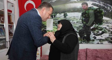 Alanya'da şehit ve gazi ailelerine bayram ziyareti