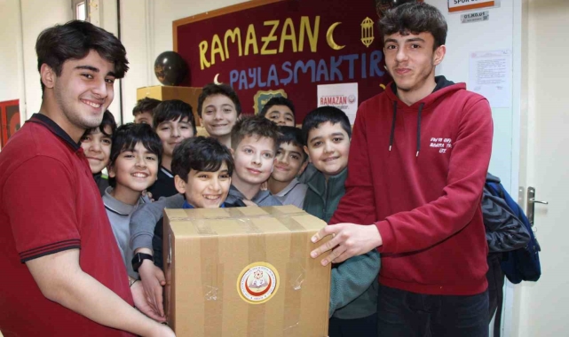 Amasyalı öğrenciler Ramazan ayını yardım kampanyası başlatarak karşıladı