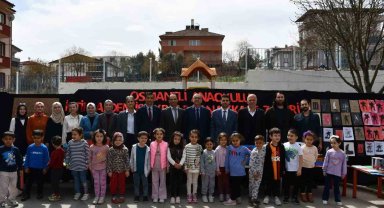 Anaokulu öğrencilerinden anlamlı sergi