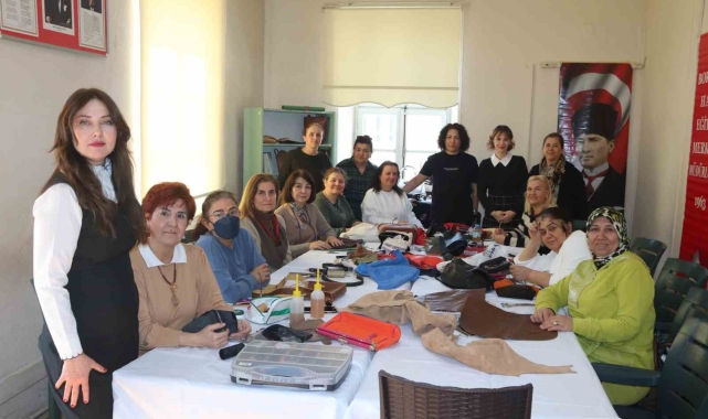 Atık deriler kadınların elinde geri dönüşüme kazandırılıyor