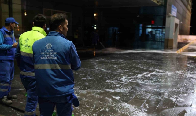 Aydın'da terminallerde temizlik çalışması sürüyor
