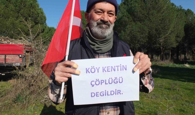 Balıkesir'de köylülerin katı atık tesisine tepkisi