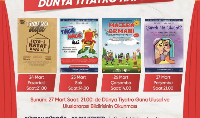Başkan Çerçioğlu Aydınlıları Dünya Tiyatro Haftası etkinlikleri ile buluşturuyor