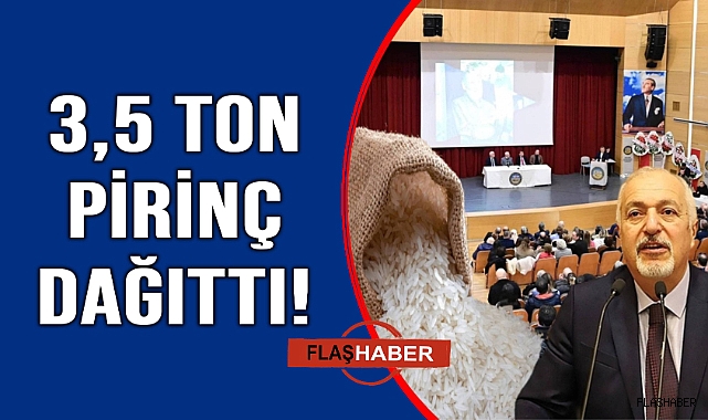 Başkan Öz, Sinop pirinci dağıttı