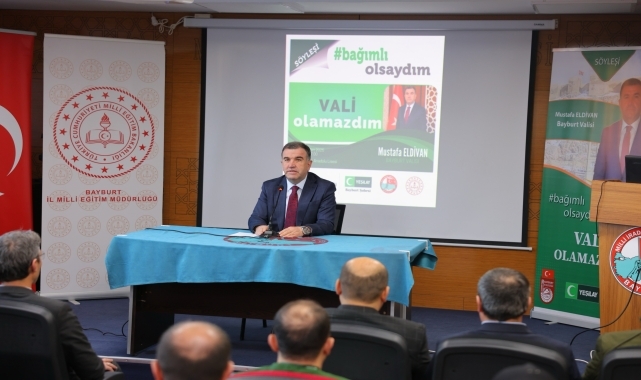 Bayburt'ta "Bağımlı Olsaydım Vali Olamazdım Projesi" ile öğrenciler bağımlılığa karşı bilinçleniyor