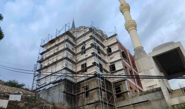 Bodrum Yahşi'deki cami inşaatında sona yaklaşılıyor