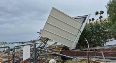 Bodrum'da fırtına etkili oldu