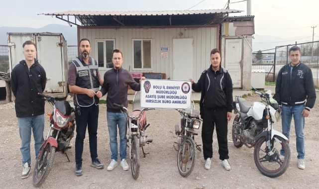 Bolu'da 3 zanlı, motosiklet hırsızlığı iddiasıyla gözaltına alındı