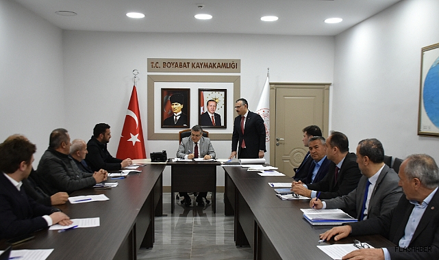Boyabat'ta OSB Müteşebbis Heyeti toplantısı yapıldı