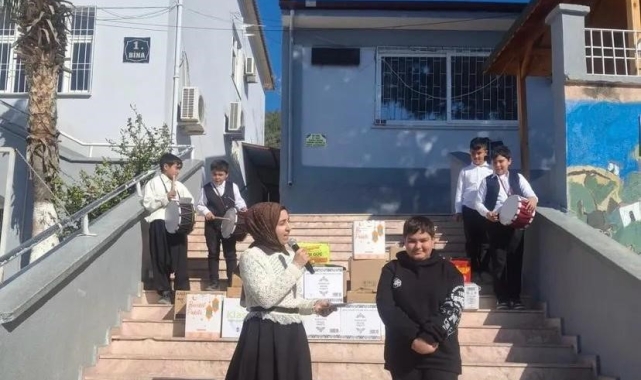 Bozyazı'daki okullardan anlamlı Ramazan yardımı