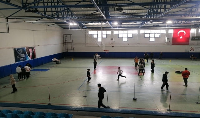 Cide'de öğrencilere yönelik "Fiziksel beceri parkuru" düzenlendi