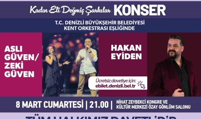 Denizli Büyükşehirden 8 Mart Dünya Emekçi Kadınlar Gününe özel etkinlikler