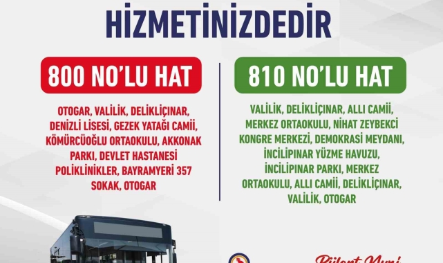 Denizli'de toplu ulaşımda yeni dönem