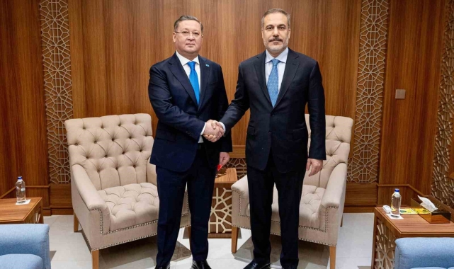 Dışişleri Bakanı Fidan, Kazakistan Dışişleri Bakanı Nurtleu ile bir araya geldi
