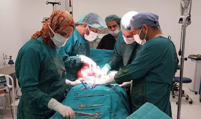 Diyarbakır'da 43 yaşındaki kadının karnından 35 santim boyutunda miyom çıkartıldı
