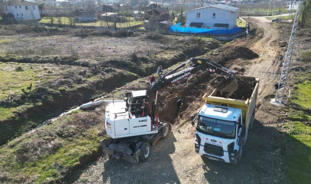 Düzce belediyesi altyapı yatırımlarını sürdürüyor