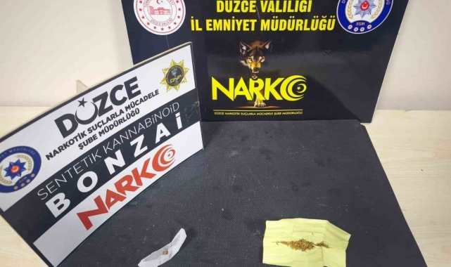 Düzce'de polisten uyuşturucu operasyonu