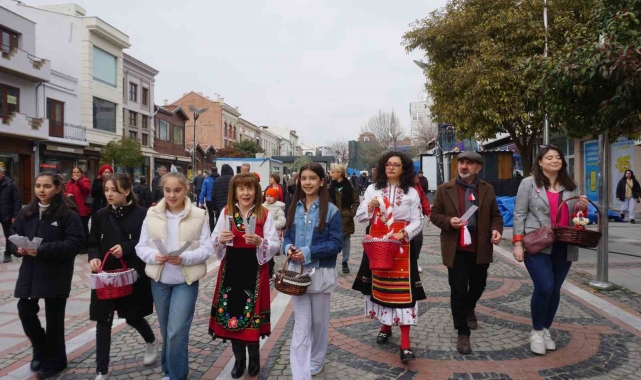 Edirne'de baharın gelişi Marteniçka bileklikleriyle kutlandı