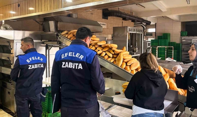 Efeler'de fırınlar denetlendi