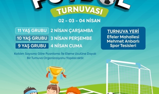 Efeler'in minik futbolcuları bahar turnuvasında sahaya çıkacak