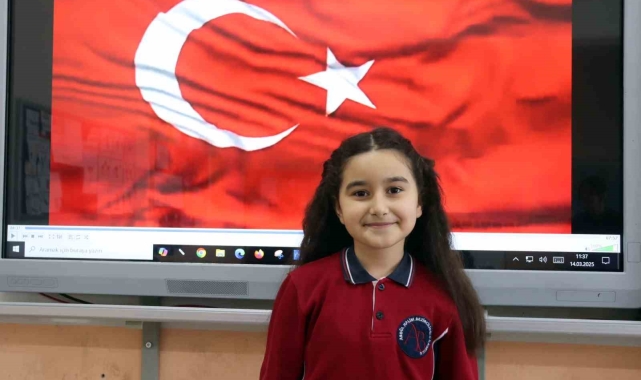 Ela'nın İstiklal Marşı sevgisi Türkiye birinciliği getirdi