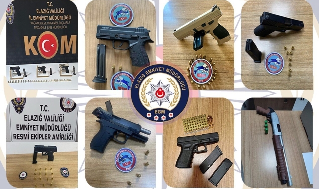 Elazığ'da mart ayında ruhsatsız silah taşıyan 35 kişi yakalandı