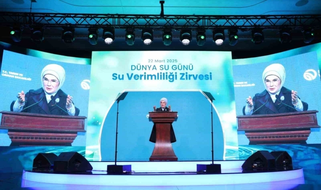 Emine Erdoğan: "Bir damla suda yaşamımız, medeniyetimiz, inancımız, kültürümüz, hülasa tarihimiz gizlidir"